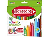 Fibracolor Colorito confezione 18 pennarelli punta fine superlavabili