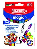Fibracolor Magic confezione 9 pennarelli con inchiostro magico punta grossa + 1 pennarello cambia colore