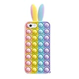 Fidget Toy Phone Case Compatibile con iPhone 6/ 6S / 7/8 Cover in Silicone, Pop Bubble Fidget Sensory Toy Stress ...