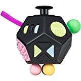 Fidget Toys Cube 12 Facce Nero Originale - Cubo Antistress Antsy Labs Adulti Ufficio Cube Toys Per Bambini,Adulti - ADHS,ADD,ASD,ADHD ...
