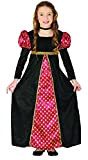 Fiestas Guirca Costume da Signora Medievale per Bambina età 10-12 Anni