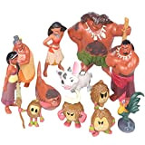 Figura di Moana Maui, 12PCS Decorazioni per Torta Moana Maui Capo Tui Tala Heihei Pua Action Figure Decor Giocattoli per ...
