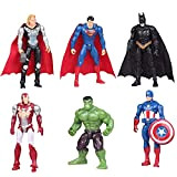 Figure di Topper per Torta Supereroi Decorazione Torta Figura Giocattoli Vendicatori Mini Figurine Avengers Compleanno Torta Figura per Bambini Supereroe ...