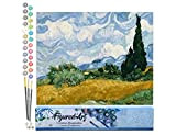 FIGURED'ART Dipingere con i Numeri - Paint by Numbers Van Gogh - Il Paradiso, Passatempo per Adulti, Kit Completo, Hobby ...