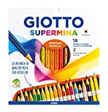 Fila Pastelli Giotto Supermina Ast 18 +2 Matite Lyra Temagraph In Grafite