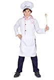 Fiori Paolo 61230.L - Little Chef Costume Bambino, Bianco, 7-9 anni