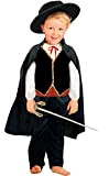 FIORI PAOLO- Bandito Costume Bambino, Colore Nero, 3-4 Anni, 61337.3-4
