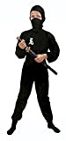 Fiori Paolo- Black Ninja Costume Bambino, Nero, M (5-7 anni), 61105.M