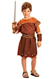 FIORI PAOLO-Gladiatore Romano Costume Bambino, Colore Marrone, L (7-9 Anni), 61210.L