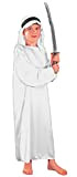 Fiori Paolo-Sceicco Arabo Costume Bambino, Bianco, L (7-9 anni), 61209.L