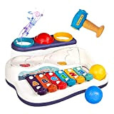 Fiotha Giocattolo musicale per bambini, giocattolo educativo precoce, strumenti musicali per bambini, giocattolo per bambini e bambini, pianoforte e tamburo, ...