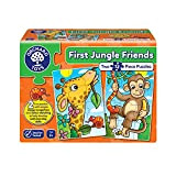First Jungle Friends - Puzzle educativo, 2 puzzle da 12 pezzi, per bambini da 2 a 8 anni