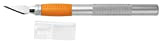 Fiskars Cutter a bisturi, Lunghezza totale: 15,9 cm, Acciaio di qualità/Plastica, Argento/Arancione, 1003885