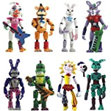 Five Night at Freddy Figures Sundrop Toys Rimovibile Joint FNAF Anime, Carino Bonnie Bear Foxy, Set di luci articolazioni mobili, ...