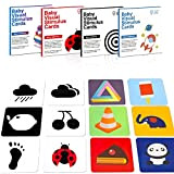 Flash Cards per Bambini Carte bianco e nero neonati 64 Pezzi Alto Contrasto Educativi Carte Giochi Montessori arta Nero Bianco ...