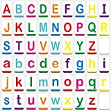 Flashcards alfabeto magnetico con lettere maiuscole e minuscole, dimensioni 13.9 x 8.9 cm (54 pezzi).
