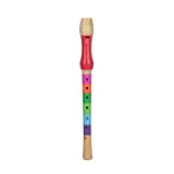 Flauto in Legno a 8 Fori, Giocattolo di Flauto Educativo Leggero di Colorful Flauto per Bambini per Pratica dei Bambini ...