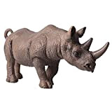 FLORMOON Rinoceronte Figura Realistico Figurine di Animali Educazione precoce Giocattolo Rinoceronte Progetto di scienze Natale Compleanno Cake Topper Bambini