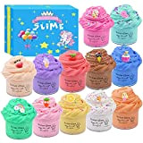 Fluffy Butter Slime kit -12 pcs Putty Slime Kit, fai da te melma Kit Kids Art Craft, con unicorno e ...