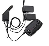 Flycoo Adattatore per caricabatteria da Auto per batterie DJI Mavic Air Drone e Ricarica a Distanza HUB USB (per 2 ...