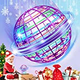 Flying Orb Ball Toys,Manually Controllable Magic Flying Ball Toy,360° Rotation Boomerang Hover Ball Mini Drone with LED Lights,Gift for Boys ...