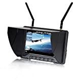 Flysight FPV Monitor Black Pearl RC801 con DVR 5.8G 40CH Wireless 7"LCD Diversity Receiver 1024 x 600 Display HD Built-Battery ...