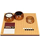 FMOPQ Go Game Chessboard 13 Road 19 Road Double-Sided Solid Wood Adult (A)