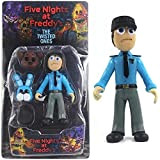 FNAF - Set di 6 personaggi articolati di azione FNAF, bambole giocattolo Nightmare Foxy Freddy Bonnie Fazbear Chica poliziotti 17 ...