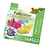 Folia 8920 - Fogli per origami, 20 x 20 cm, 70 g/m², 100 pz. in colori assortiti