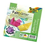 Folia Solid Origami Paper 6"X6" 100/Pkg-Assorted Colors