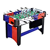 Foosball Tables, Standard Footballs Machine, Soccer Game for Kids And Adults with Ergonomic Handles, 47.2423.6231.88In, Multi-Function Table Games