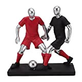 Football Statue Decor, Dimettiti Football Player Statue Calcio Scultura Figurine Football Statue Decor Calcio Miniature Figurine Scultura Artigianato Ornamenti