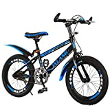 Foride 18/20/22 Inch Bambini/Ragazzi/Bambini Bambini Formazione Bicicletta Variabile Velocità Mountain Bambini Bike Bmx Bici Per Sport Outdoor Ciclismo (Nero blu ...
