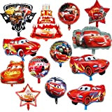 Forniture Per Feste a Tema Auto,12 Pezzi Palloncini Cars Disney Compleanno，Forma Di Auto Foil Balloons，Car Decorazione Di Compleanno Palloncino，Usato Per ...