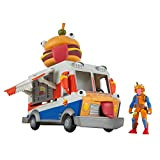 Fortnite FNT1059 Durrr Burger Food Truck TRUCK-9-Inch Caratteristica veicolo con 2,5 pollici figura articolata del capo di manzo