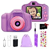 Fotocamera digitale per bambini per bambine e ragazze, fotocamera video HD 1080P per bambini, giocattolo, macchina fotografica per regalo di ...