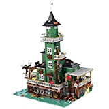 Foxcm, set modulari da costruzione 3452 pezzi, kit da costruzione per barche da pesca, compatibile con Lego Old Fishing Store ...