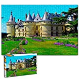 Francia Castello Loira Puzzle pour adultes 1000 pièces Souvenir de voyage en bois 30x20 pouces