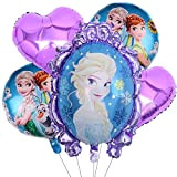 Frozen Palloncini Elsa Decorazione per Feste Compleanno Disney Forniture Party Supplies Foil Partito Decorazioni di Compleanno di Forniture per Baby ...