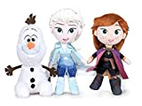 FS Frozen - Peluche Frozen 2 Principesse e Olaf. qualità Super Soft (20CM, Confezione da 3 Modelli)