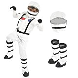 Fun Shack Costume Astronauta Bambino, Tuta Vestito Halloween con Casco per Bambini Taglia M