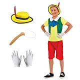 Fun Shack Costume Burattino Bambino, Costume Carnevale Bambini Taglia L