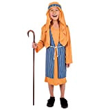 Fun Shack Costume Pastorello Arancione Bambino, Vestito Natalizio Bambini Taglia M