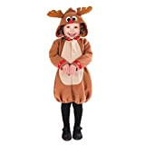 Fun Shack Costume Renna Bambini, Vestito Natale Bambini Disponibile Taglia 1-2 anni, 3-4 anni (3-4 anni)