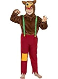 Funidelia | Costume da lupo marrone per bambina e bambino ▶ Animali, Lupo Mannaro, Lupo Feroce - Costume per Bambini ...