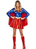 Funidelia | Costume SuperGirl per Donna ▶ Kara Zor-El, Supereroi, DC Comics - Costume per Adulto e Accessori per Feste, ...