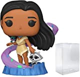 FunK0Protector Disney: Ultimate Princess - Figura in vinile Pocahontas Funko Pop! (pacchetto con custodia protettiva compatibile Pop Box), blu, bianco, ...
