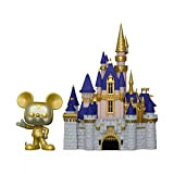 Funko 58966 Pop! Città: Walt Disney World 50° Anniversario - Castello di Cenerentola e Topolino d'oro #26