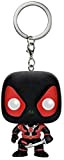 Funko- Comics Pocket Pop Keychain Marvel Black Deadpool, Colore Nero, 7512
