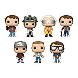 Funko Pop! Bundle of 7: Back to The Future - Marty Glasses, Marty 1955, Marty Puffy Vest, Marty Future, Doc ...